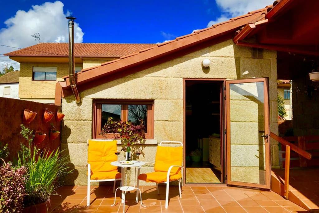 Tranquila Casita De Invitados En Vigo Con Chimenea Eksteriør bilde