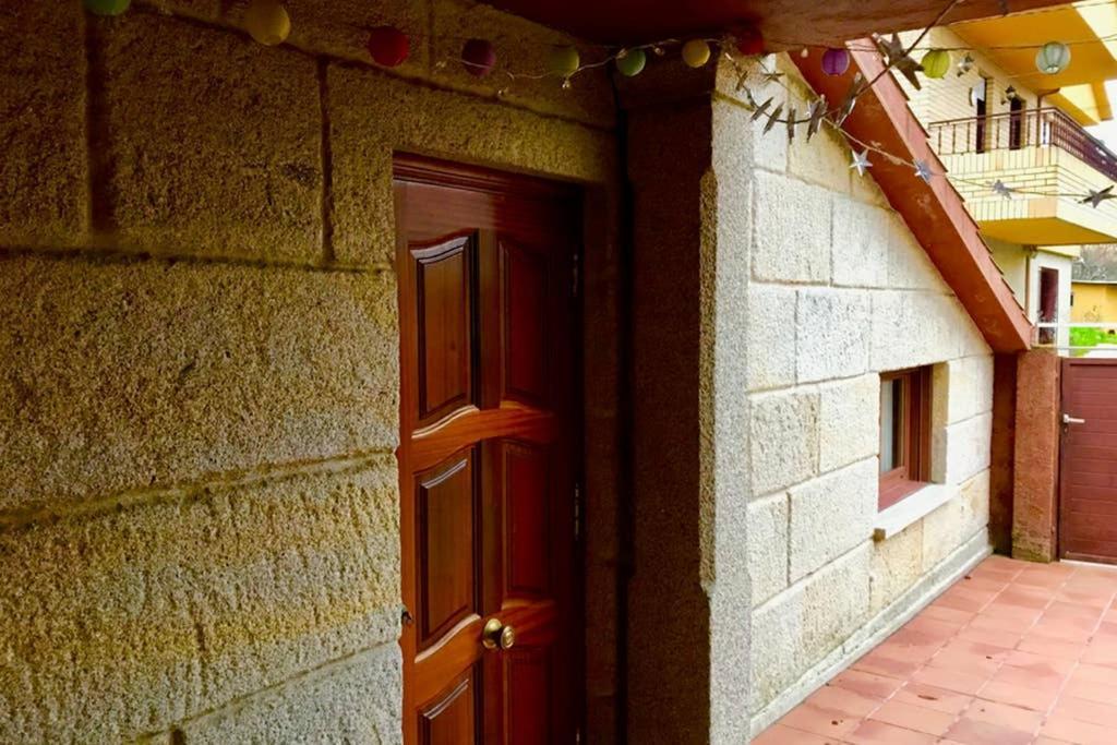Tranquila Casita De Invitados En Vigo Con Chimenea Eksteriør bilde