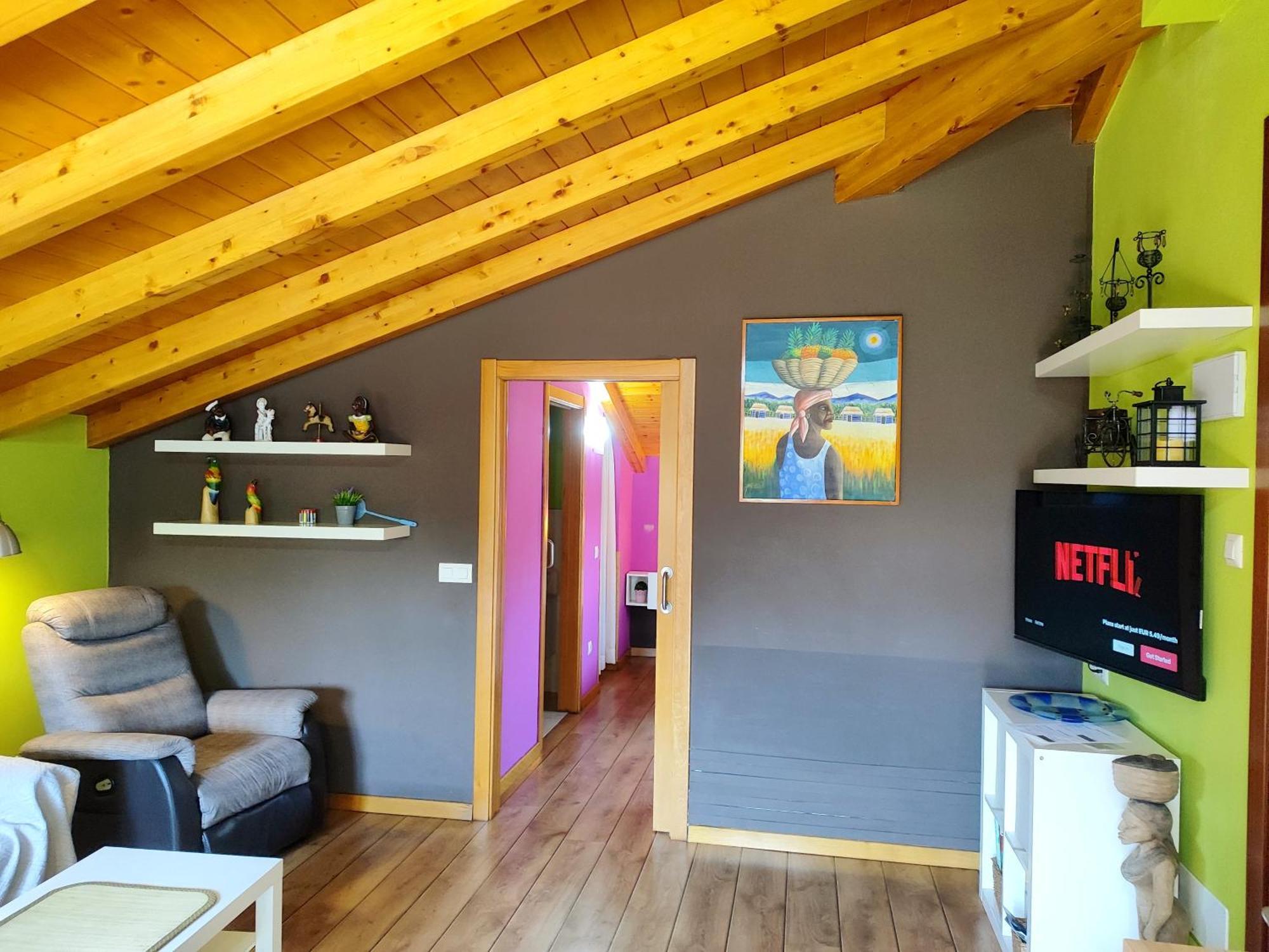 Tranquila Casita De Invitados En Vigo Con Chimenea Eksteriør bilde