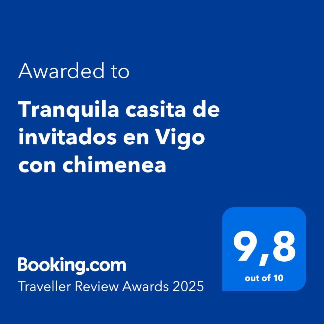 Tranquila Casita De Invitados En Vigo Con Chimenea Eksteriør bilde